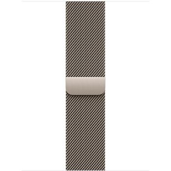 Ремешок для умных часов Apple Milanese Loop MJNL4ZM/A, 42мм, натуральный, 130-180мм, 60% переработанная нержавеющая сталь (MJNL4ZM/A)