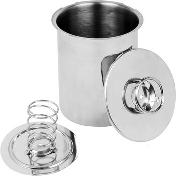 Browin 313030 скороварка для ветчины, 3 кг, нержавеющая сталь, 15.7x15.7x18.5 см, можно мыть в посудомоечной машине (313030)