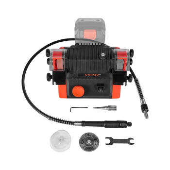 Akumulatora divu ripu slīpmašīna 20V 1x4.0Ah DBG-200-140A DNIPRO-M (08460140A)