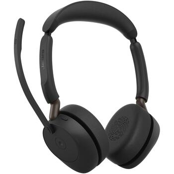 Jabra гарнитура Evolve3 65 MS 36599-999-899, USB-C, Bluetooth 5.3, 31 ч, ANC, 6 микрофонов, Link 390 (36599-999-899)