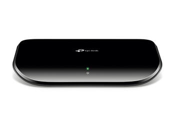 5-Port Gigabit Desktop Switch, TP-Link, TL-SG1005D, 5 10/100/1000Mbps RJ45 Ports, Fanless, External Power Adapter (Output: 5VDC / 0.6A) (TL-SG1005D)