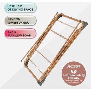 Beldray LA089397GRYEU7 150 Years 3 Tier Airer Grey & Copper (LA089397GRYEU7)