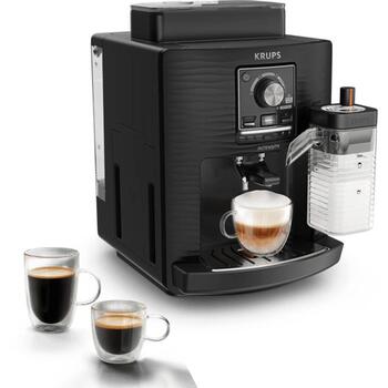 Krups кофемашина EA5028E0, 15 бар, 1450 Вт, 2 л, 260 г, полностью автоматическая, встроенный капучинатор, черный (EA5028E0)