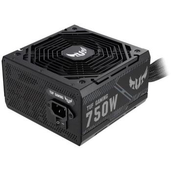 Asus TUF-GAMING-750B barošanas bloks 90YE00D0-B0NA00, 750 W, 100-240 V, 20+4 pin ATX, 80 PLUS Bronza, 135 mm ventilators, melns (90YE00D0-B0NA00)