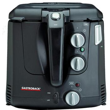 Gastroback 42580 Vita-Spin-Fryer, 2000 Вт, 2,5 л, 230 В, 50 Гц, черный, вращающаяся корзина, жарка с низким содержанием жира (42580)