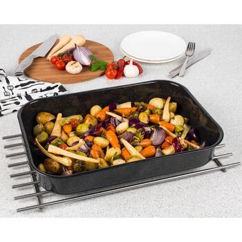 Russell Hobbs cepšanas forma CW114312, 42cm, oglekļa tērauds, melna, taisnstūris (CW114312)