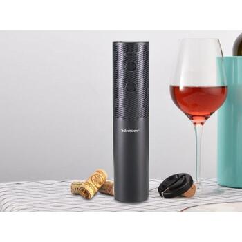 Beper электрический штопор P102ACP101, 50 бутылок, перезаряжаемый, USB, ABS, черный (P102ACP101)
