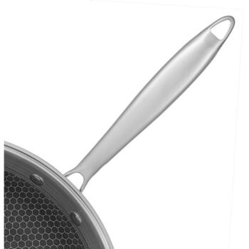 Resto Wok 95349, 28 см, 510 мм, 75 мм, 1 ручка, нержавеющая сталь, устойчивая к царапинам, индукция, TRI-PLY (95349)