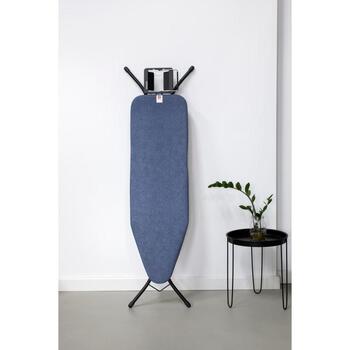 Brabantia gludināmais dēlis 134265, 124x38cm, 69-96cm, tvaika gludekļiem, Denim Blue (134265)