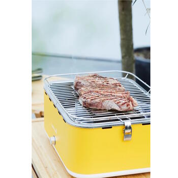 Barbecook Carlo угольный настольный гриль для готовки на улице 38.5x28.5см вентилятор регулировка воздуха 44x33x21см BC-CHA-1016 Yellow Sunshine (BC-CHA-1016)