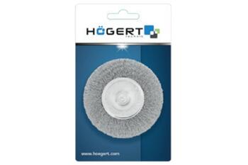 Hogert Diska birste ar adatu 75mm HT7D713, tērauda stieple 0.3mm, max. apgr. 4500 RPM, piemērota metināšanas tīrīšanai (HT7D713)
