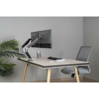 Gembird LCD monitors stiprinājuma roka MA-DA2-05, 17-32'', 2 monitori, 18 kg, VESA 100 x 100 mm, pelēka (MA-DA2-05)