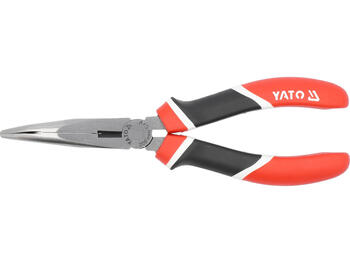 Yato Изогнутые Плоскогубцы YT-1946, 200 мм, 55CrV, 58-62 HRC, 44-50 HRC, с заземлением, эргономичная ручка (YT-1946)