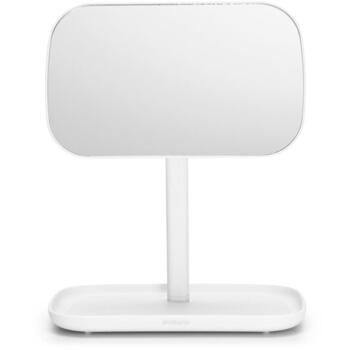 Brabantia ReNew зеркало с полкой 280726, 400г, 28.3x20x12.6см, пластик, регулируется на 360°, нескользящее основание (280726)