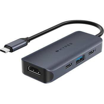 Hyper док-станция HyperDrive Next HD4001GL, 1x HDMI, 4K 60 Hz, 10 Gbps USB-A, 10 Gbps USB-C, 100 W PD 3.0, USB-C 3.2 Gen 2 (HD4001GL)