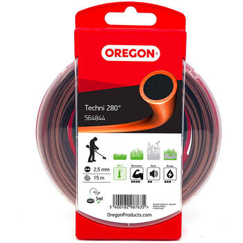 Леска для триммера Techni 280 2,5 мм x 15 м 564844 OREGON (564844)