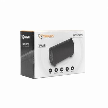 Sbox BT-803 Bluetooth-колонка, 5 Вт, 57 мм, 100-20000 Гц, 1200 мАч, 15 м, TWS, AUX, USB, TF, громкая связь (BT-803)
