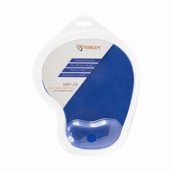 Sbox peles paliktnis MP-01BL, 230mm, 200mm, 4mm, gēla, gumijas, mīksts, pretpaslīdes, delnas balsts (MP-01BL)