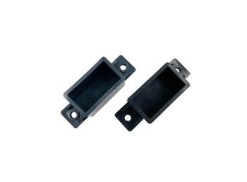 Horizontālā profila PVC turētājs 20x40 mm, melns 2617 (2617)