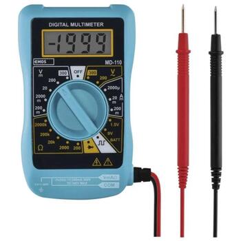 Emos Мультиметр MD-110 M0320, 2000µA-200mA, 200-300V AC, 200mV-300V DC, 200Ω-2MΩ, 3,5 цифровой дисплей, в комплекте 12V (M0320)