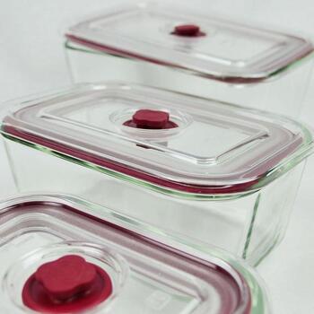 Jata Набор для хранения продуктов HREC4204, 500ml, 800ml, 1500ml, 3 контейнера, боросиликатное стекло, вакуумная крышка (HREC4204)