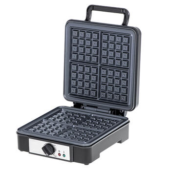 Vafeļu panna 1200 W Beļģijas stila vafeļu grils AD 3049 4 vafeļu režīmi Melna Adler (AD 3049)