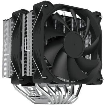 Zalman процессорный кулер CNPS12X BP BLACK, 260W, 6 тепловых трубок, вентилятор 120x120x25мм, 800-1800 об/мин, 32.2 дБА (CNPS12X BP BLACK)