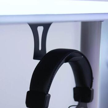 Arozzi Austiņu pakaramais AZ-HEADSET-HANGER-BK, melns, galda stiprinājums (AZ-HEADSET-HANGER-BK)