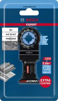 Starlock AIZ32AIT 5 gab., Svārstību daudzfunkcionālajiem darbarīkiem EXPERT AIZ 32 AIT METALMAX GREMDZĀĢĒŠANAS ASMENS, 2608900015, BOSCH (2608900015)