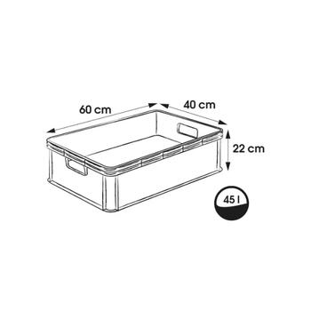 Keeeper Robert 0610884826 транспортный ящик, 60x40x22см, 45л, 30кг, графитовый цвет (0610884826)