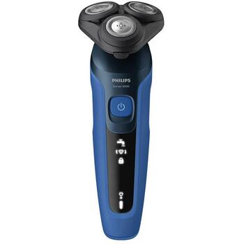 Philips Бритва S5466/17, li-ion, 60мин зарядка, 50мин время работы, 3 головки для бритья, триммер (S5466/17)