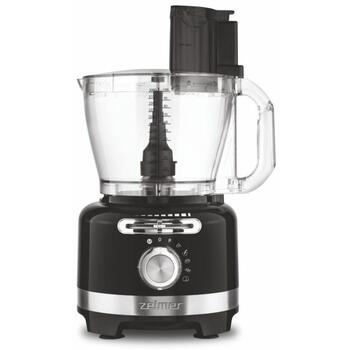 Zelmer Кухонный комбайн ZFP9000B 70505446P, 2000W, 6 скоростей, 3л чаша, 1.75л блендер, пластик, стекло, автоматические режимы (70505446P)