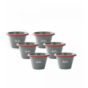 Jata Формочка для выпечки MC67/HMOL5218, 7.5см, 5.5см, 6 форм для тортов, Платиновый силикон, 240°C, антипригарная (MC67/HMOL5218)