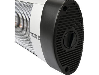 Yato YT-99530 kvarca infrasarkanais sildītājs, 2000W, 220-240V, 50/60Hz, 12-18m², 1900K, 5000h, alumīnija korpuss (YT-99530)