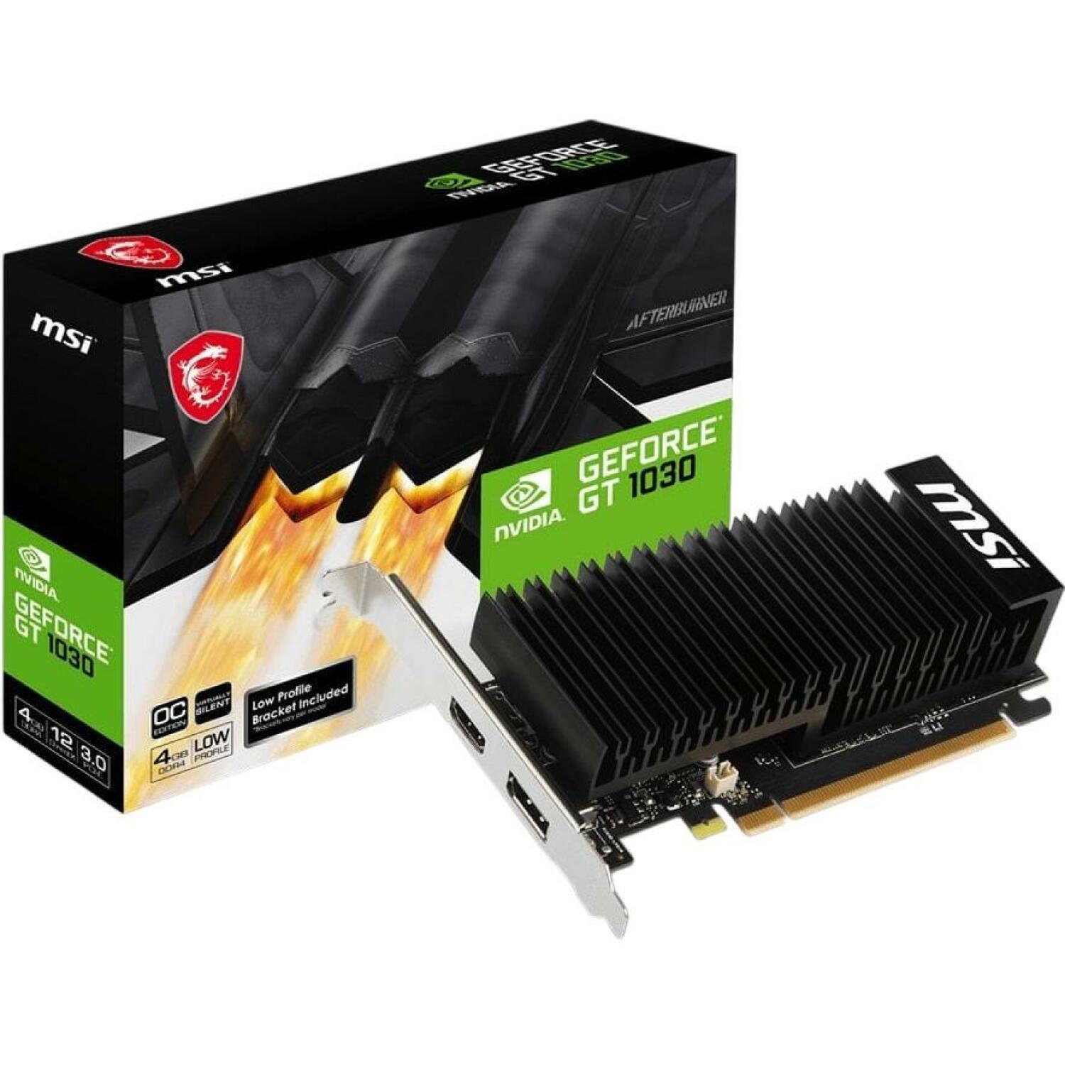 Msi Videokarte GT10304GHD4LPOC, 4 GB, GDDR4, 64 b, GPU 1430 MHz, 1xHDMI, 1xDisplayPort, aktīvā dzesēšana (GT10304GHD4LPOC)