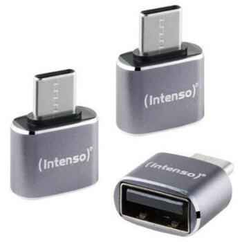 Intenso USB адаптер A480C 7600113, серый, 0.002кг (7600113)