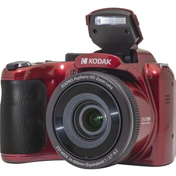Kodak Цифровая камера AZ255RD, 16,15 МП, 25x оптическое увеличение, 3 дюйма LCD, 1920 x 1080 пикселей (AZ255RD)