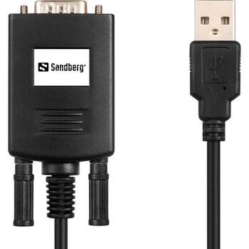 Sandberg 133-08 USB последовательный адаптер, 9-pin, PL-2303GT, черный, RoHS (133-08)
