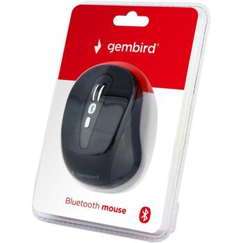 Gembird optiskā pele MUSWB-6B-01, Bluetooth 3.0, 6 pogas, 800/1200/1600 DPI, melna (MUSWB-6B-01)