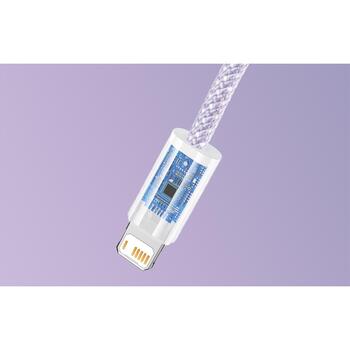 Baseus Динамический кабель USB на Lightning, CALD000505, 2м, 2.4A, 480Mbps, ABS, высокоплотное плетение (CALD000505)