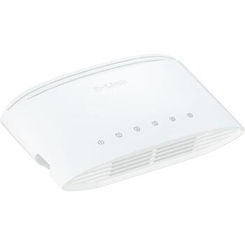 D-Link сетевой коммутатор DGS-1005D/E, 5x 10/100/1000 Mbps, неуправляемый, L2, настольный, QoS, Jumbo кадры, MDI/MDI-X (DGS-1005D/E)
