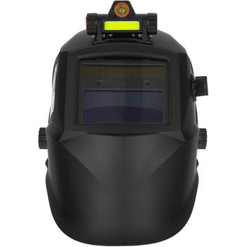 Geko metināšanas maska ar LED lukturīti G01881, skatīšanās laukums 92 × 42 mm, toņu diapazons DIN 4 / 9–13 (G01881)