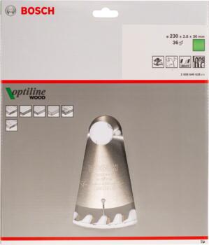 Ripzāģa disks 230x30mm Optiline Wood, Rokas ripzāģiem PRO WOOD RIPZĀĢA ASMENS, 2608640628, BOSCH (2608640628)