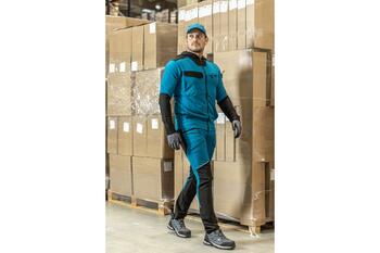 Hogert Darba jaka BEELITZ HT5K818-XL, 95% poliesters, 5% elastāns, 270 g/m², 1 krūšu kabata ar rāvējslēdzēju, 2 ceļa kabatas (HT5K818-XL)