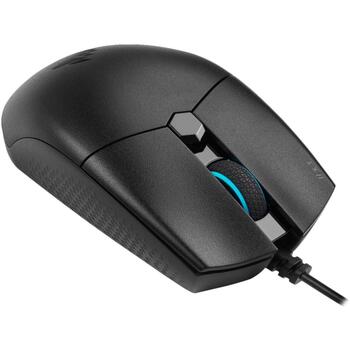 Corsair игровая мышь KATAR PRO CH-930C011-EU, 12400 dpi, USB Type-A, 6 кнопок, 69 г, оптический сенсор, 2 зоны RGB, ножки PTFE (CH-930C011-EU)