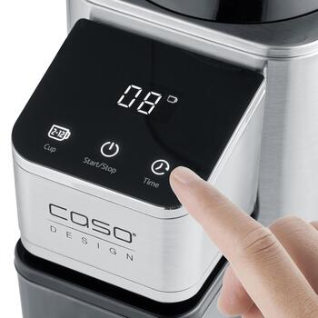 Caso Кофемолка Barista Chef Inox 01834, 150 Вт, 250 г, 12 шт., нержавеющая сталь, 48 настроек помола (01834)