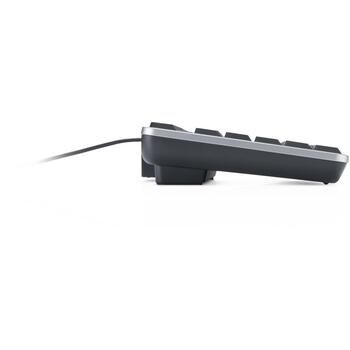 Клавиатура Dell 580-AFYX USB, черная, QWERTY, 1 шт., считыватель смарт-карт, USB, полноразмерная, водоотталкивающая (580-AFYX)