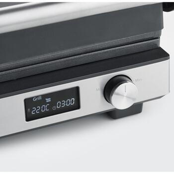 Severin KG 2380 гриль, 2000 Вт, 220 °C, 2 положения, керамическое покрытие, сменные пластины, можно мыть в посудомоечной машине (2380)