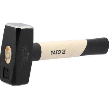 Yato akmens kalšanas āmurs YT-4553, 2000 g, 300 mm, 120 mm, 50 mm, koka rokturis, auksti kalts, melns, DIN 6475 (YT-4553)