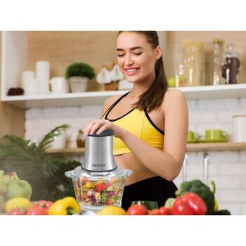 Beper Измельчитель пищи P102ROB001, 500W, 1.5L, 2.1kg, ножи из нержавеющей стали, система безопасности (P102ROB001)